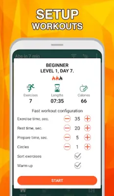 7 minute abs workout Daily Ab android App screenshot 1