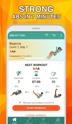 7 minute abs workout Daily Ab android App screenshot 3